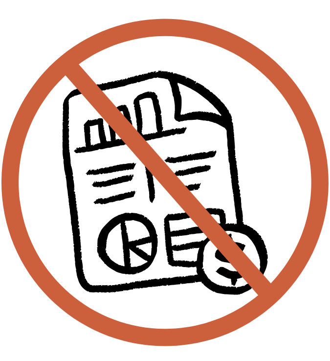 budget graphic crossed out