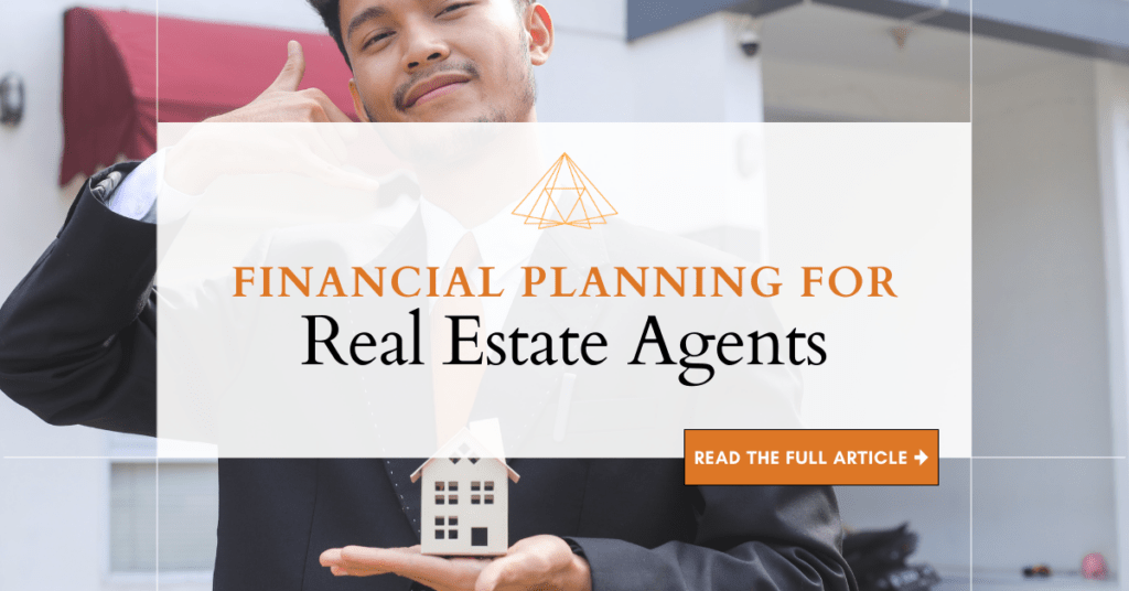 "Financial planning for real estate agents" blog title graphic