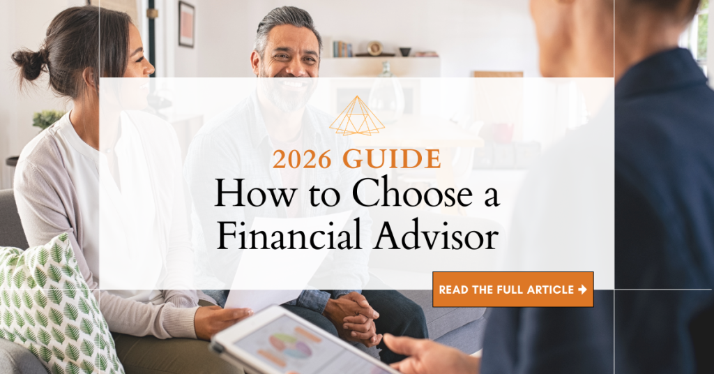 How to Choose a Financial Advisor (2026 Guide) blog title graphic