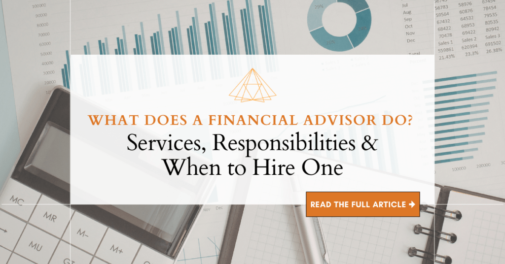 "What does a financial advisor do?" blog title graphic