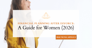 woman happy with her financial planning after divorce