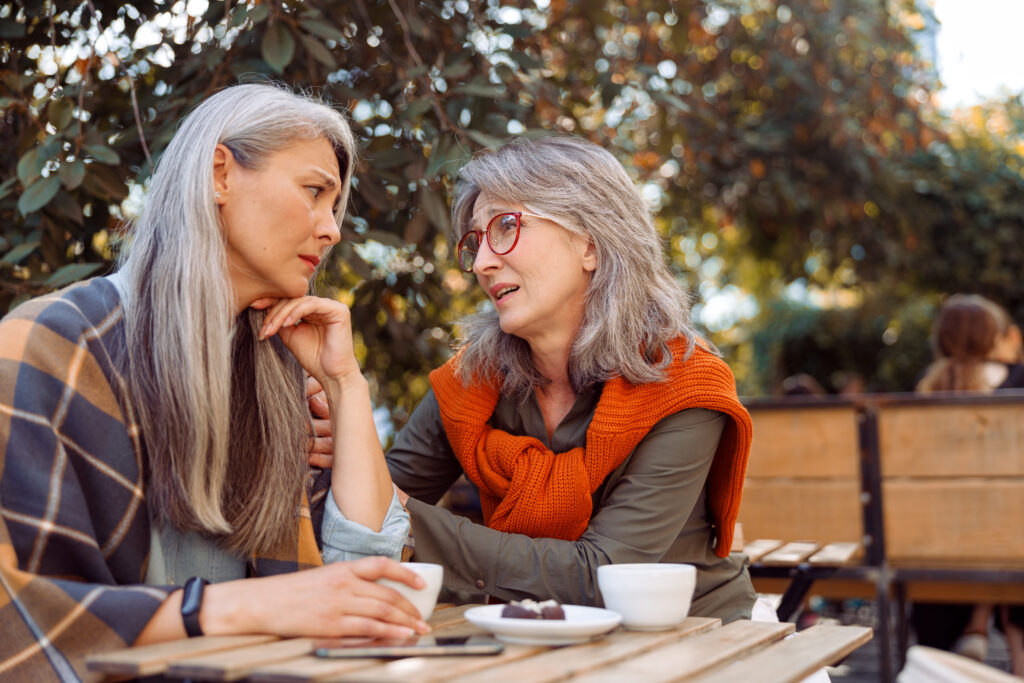 LGBTQ couple experiencing gray divorce