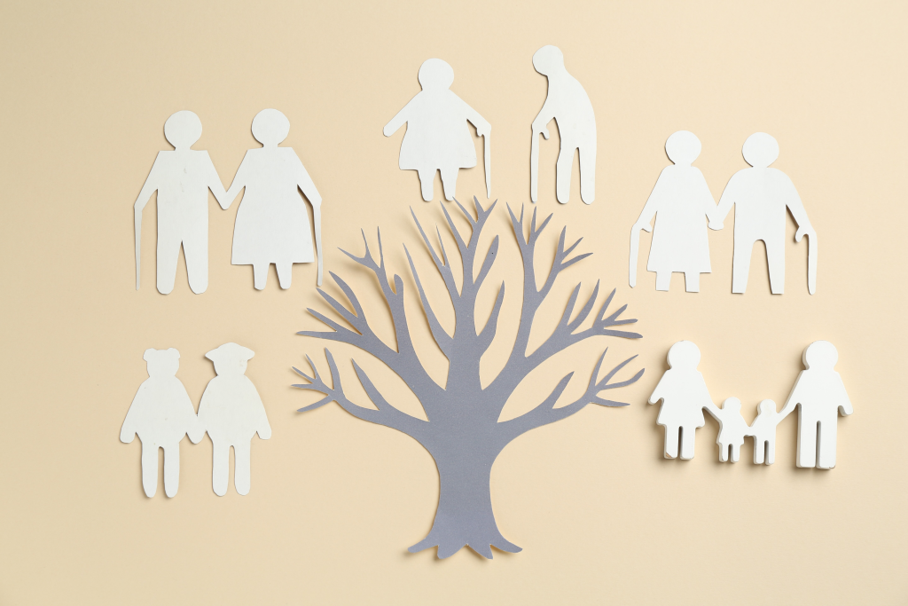 family tree depicting The Great Wealth Transfer (inheritance for millennials and gen Z)