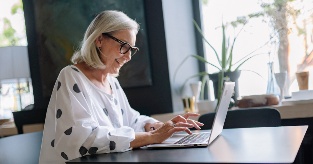 business owner in her 50s evaluating retirement accounts for entrepreneurs