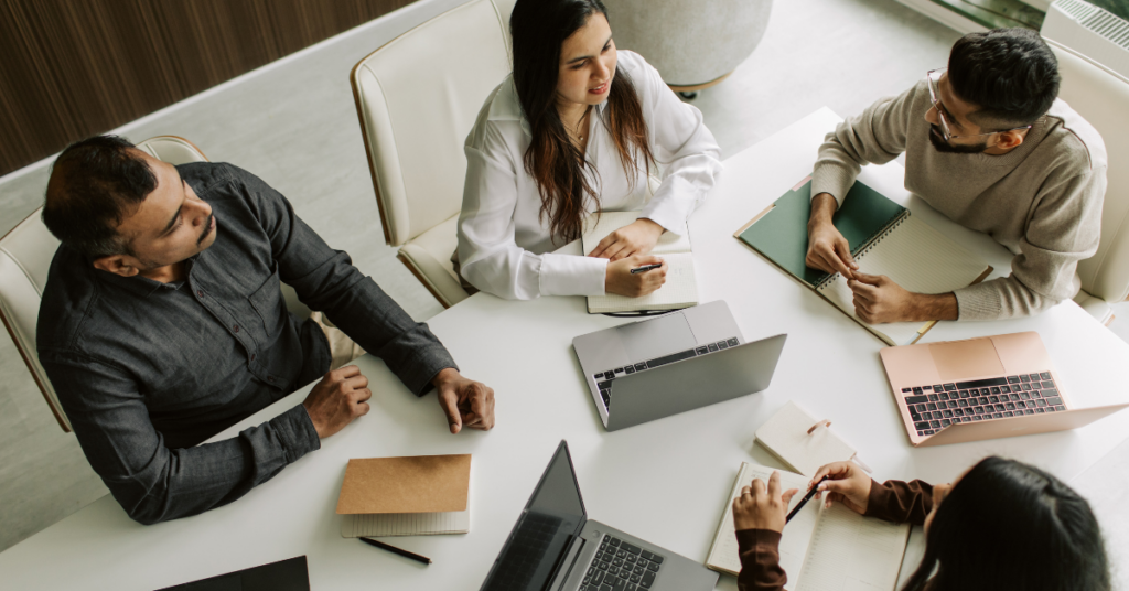 business team discussing retirement accounts for entrepreneurs